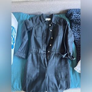 Collared boiler suit